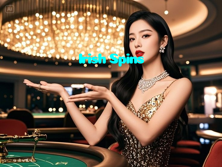 Irish Spins casino presented on mobile device in Pakistan with slots and live games